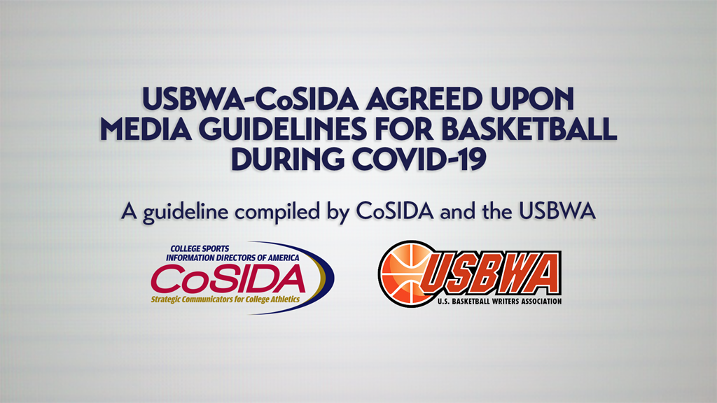 USBWA-CoSIDA Agreed upon Media Guidelines for Basketball